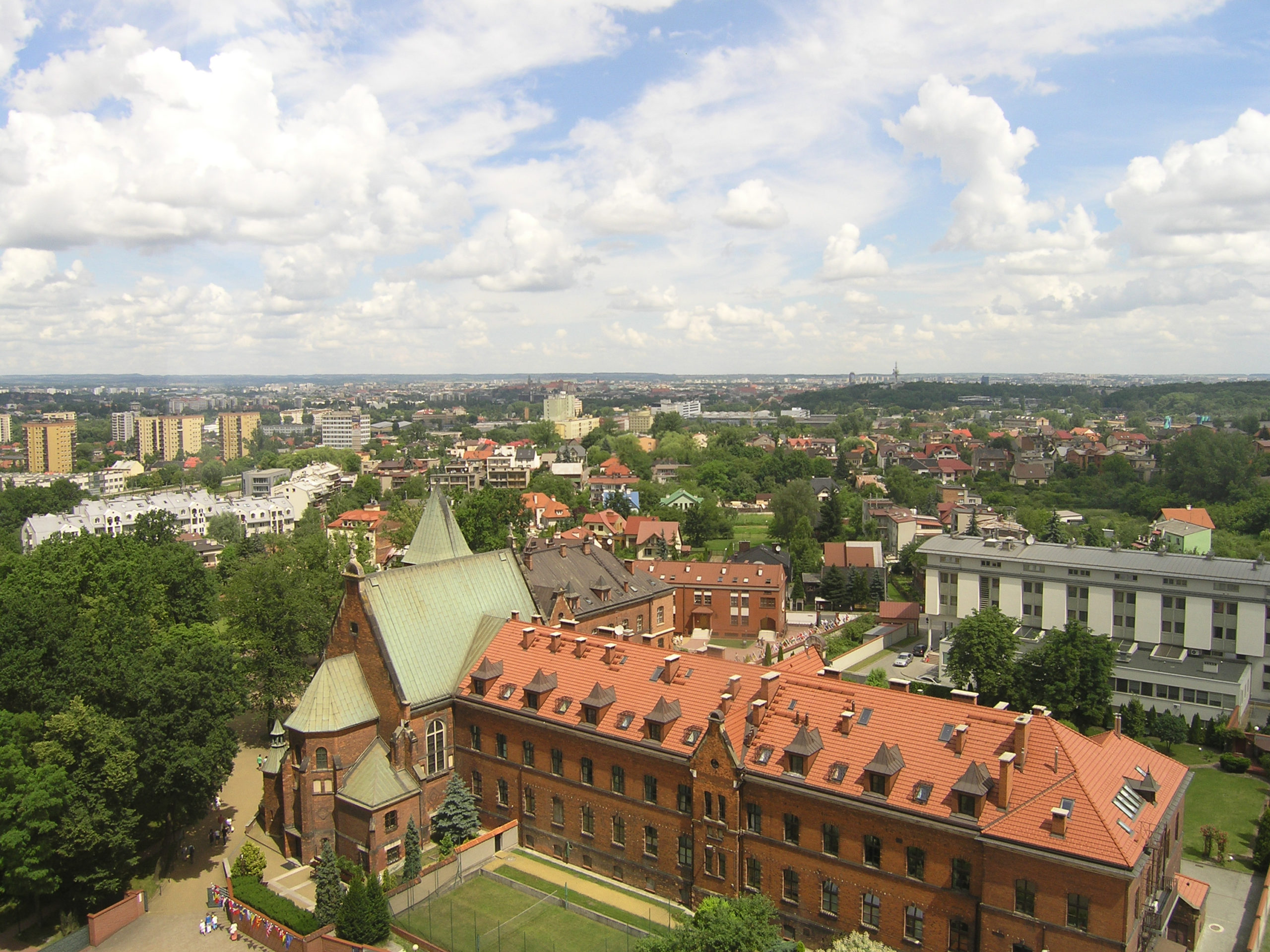 Kraków panorama na miasto