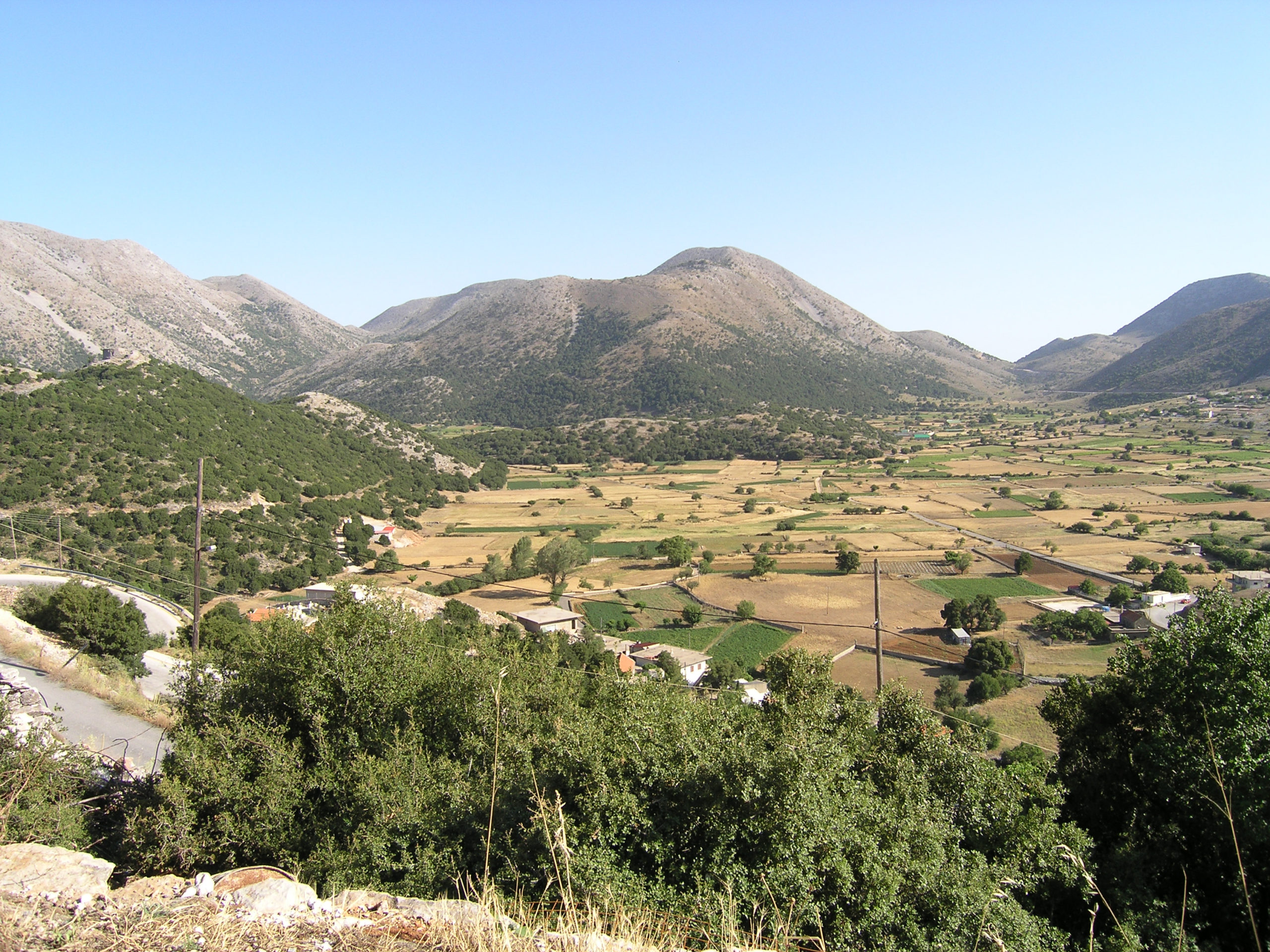 Panorama na pola i góry